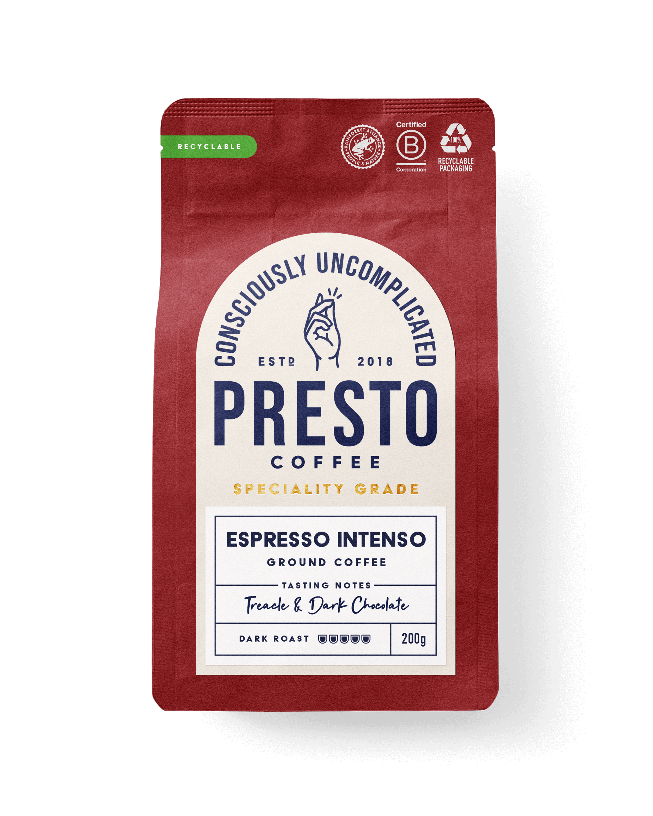 Espresso Intenso Ground Coffee Multipack (2 x 200G) – Presto Coffee ...