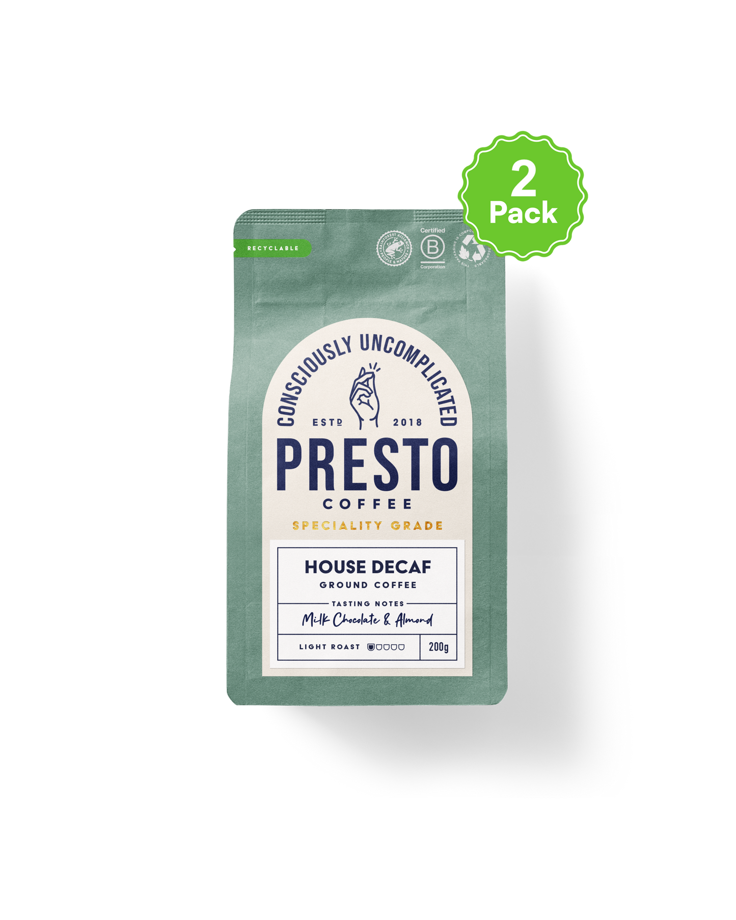 House Decaf Ground Coffee Multipack (2 x 200G)