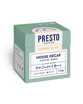 RFA Speciality House Decaf Coffee Bags (10 Individually wrapped bags per box - 10 boxes per case)