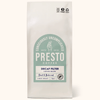 Presto Coffee decaf filter coffee beans, sustainably sourced, light roast, 1kg package, conscious consumer choice, sweet and balanced flavor profile, eco-friendly packaging, B Corp certified.