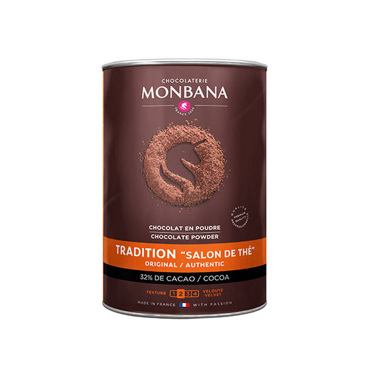 Chocolateria Monbana Salon De Thé 32% Cocoa Hot Chocolate Powder 1kg (Multipack of 6)