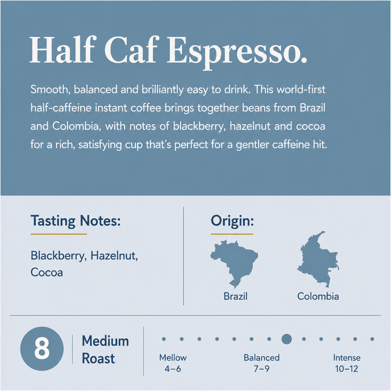 Half Caf Instant Coffee 90g