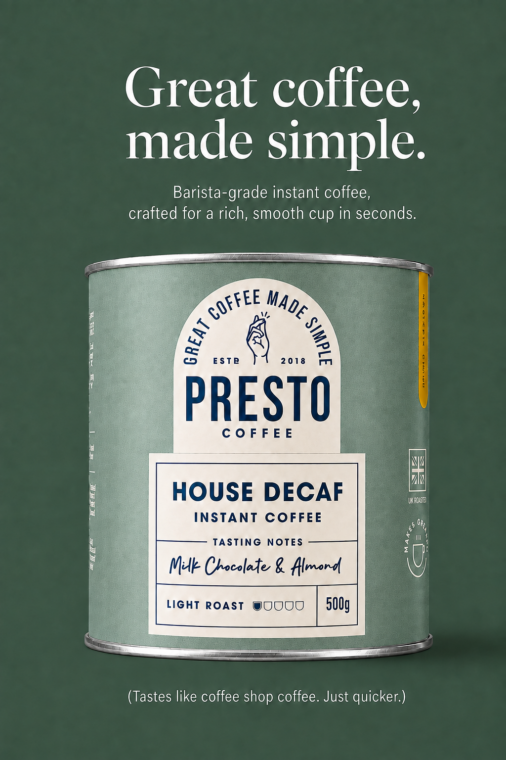 House Decaf Instant Coffee 500g