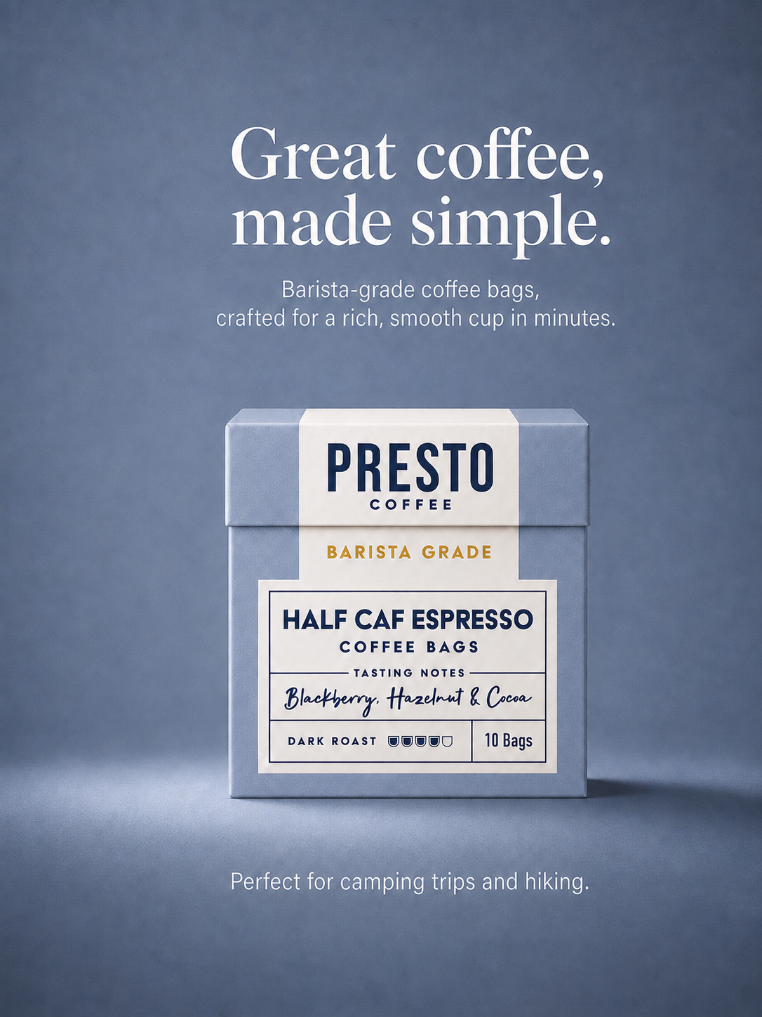 Half Caf Espresso Coffee Bags Multipack (10 bags x3)