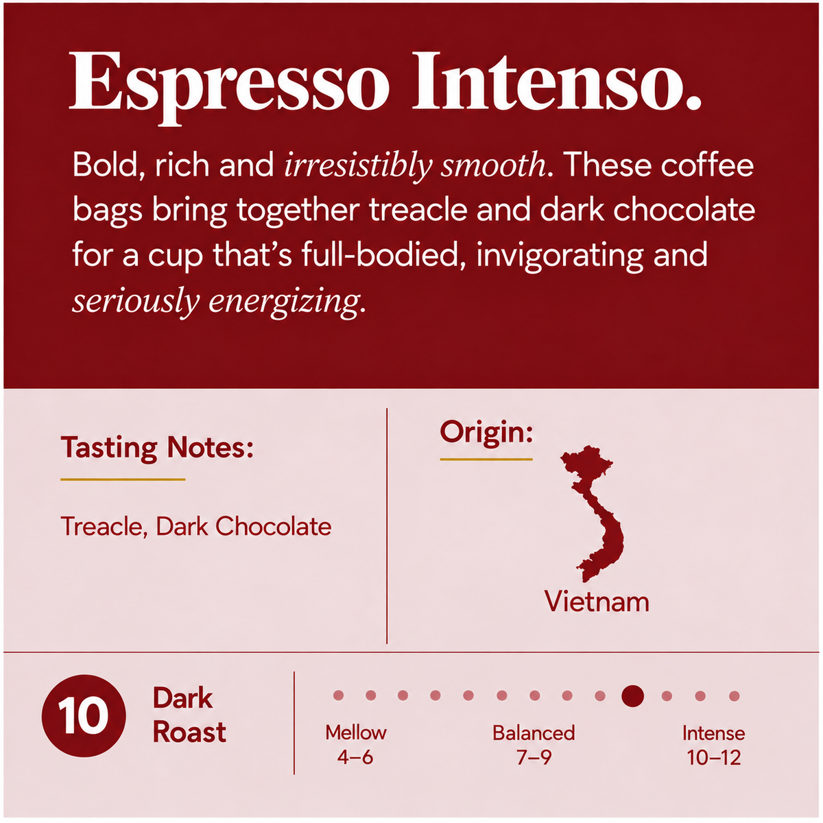 Espresso Intenso Coffee Bags Multipack (10 bags x3)