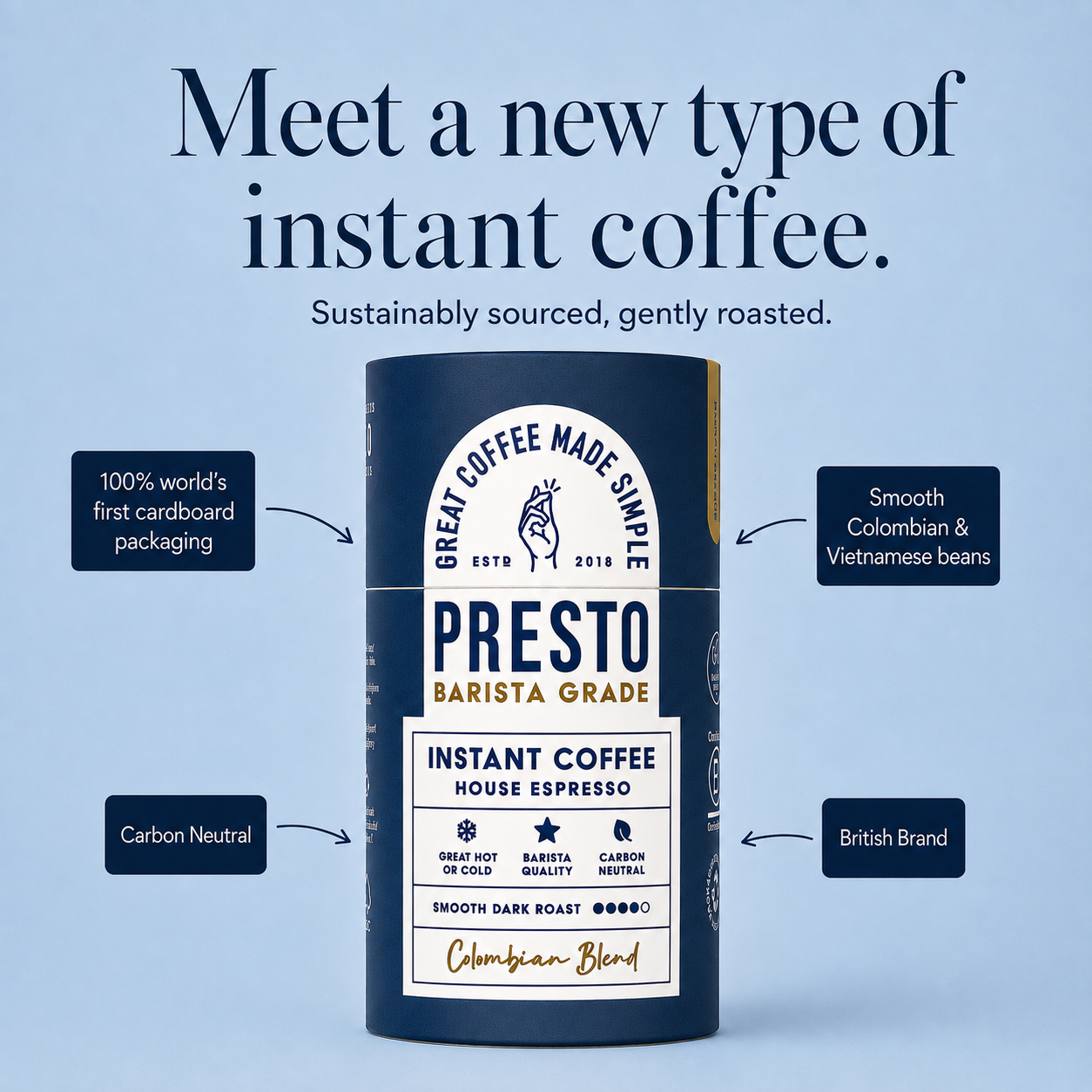 House Espresso Instant Coffee - 90g