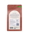 Presto Coffee packaging, brew guide instructions, Arabica and Robusta beans blend, UK roasted coffee, eco-friendly small business, QR code for more coffee products, freshness storage tips.