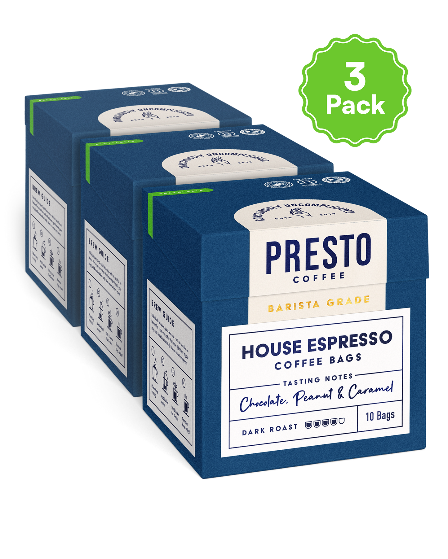 House Espresso Coffee Bags Multipack (10 bags x3)