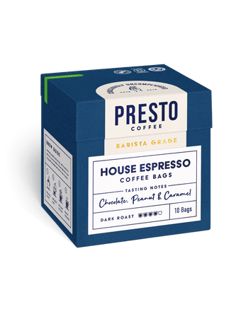 RFA Speciality House Espresso Coffee Bags (10 Individually wrapped bags per box - 10 boxes per case)