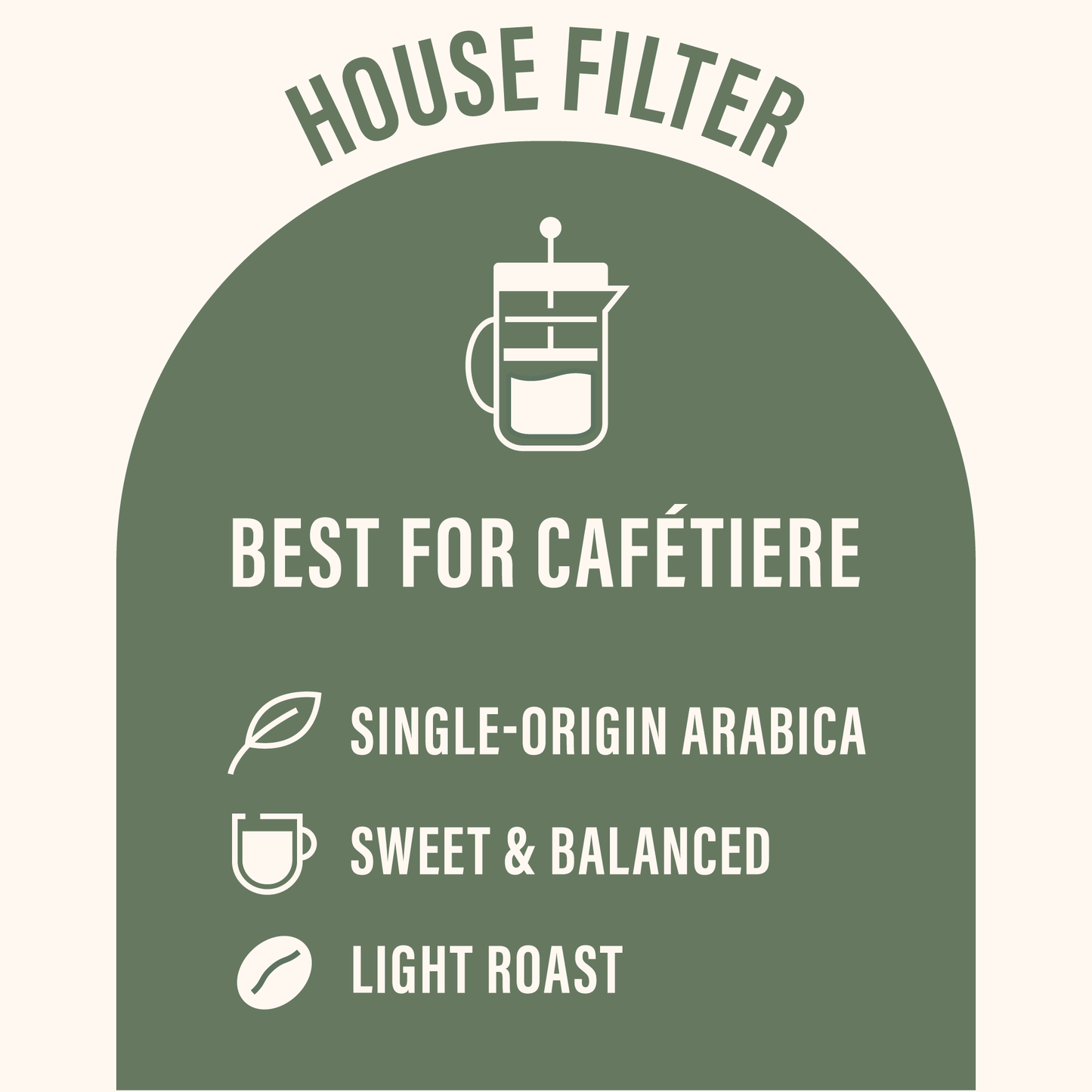 RFA Specialty House Filter Ground Coffee (Multipack of 6 200g pouches)